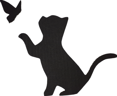 Décoration de porte - Chat